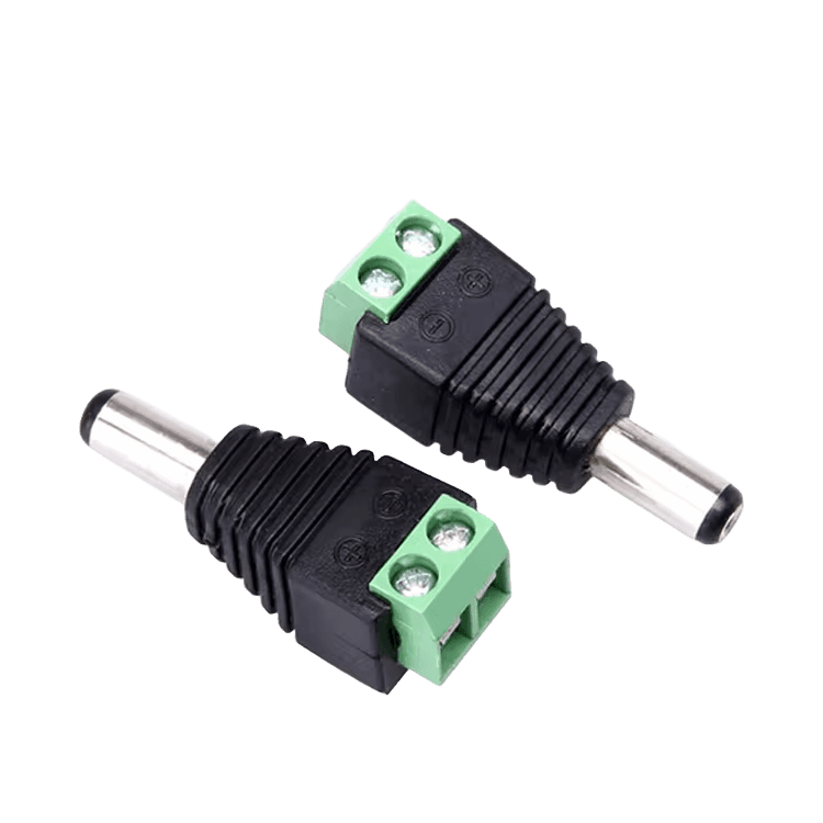 5.5 * 2.1mm DC male plug connector for CCTV accessories